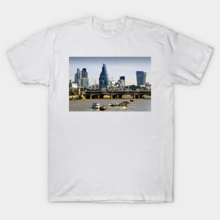 London Cityscape Blackfriars Bridge England T-Shirt